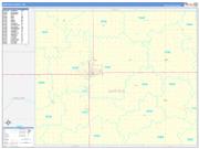 Garfield County, OK Wall Map Zip Code Basic Style 2022