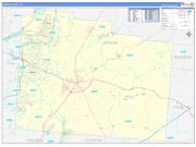 Greene County, OH Wall Map Zip Code Basic Style 2022