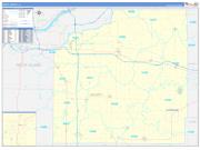 Henry County, IL Wall Map Zip Code Basic Style 2022
