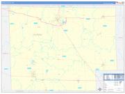 Huron County, OH Wall Map Zip Code Basic Style 2022