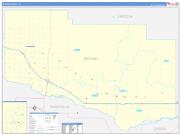 Jerome County, ID Wall Map Zip Code Basic Style 2023
