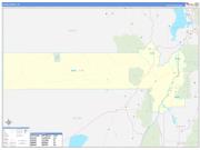 Juab County, UT Wall Map Zip Code Basic Style 2022