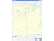 Kendall County, IL Wall Map Zip Code Basic Style 2022