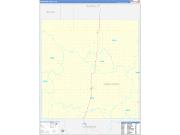 Kingfisher County, OK Wall Map Zip Code Basic Style 2023