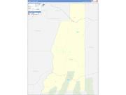 Lander County, NV Wall Map Zip Code Basic Style 2022