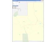 Lincoln County, NV Wall Map Zip Code Basic Style 2022