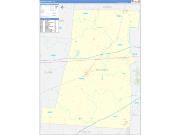 Madison County, OH Wall Map Zip Code Basic Style 2023