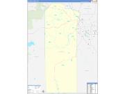 Malheur County, OR Wall Map Zip Code Basic Style 2022