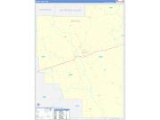 Marion County, MS Wall Map Zip Code Basic Style 2022