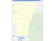 Marshall County, MS Wall Map Zip Code Basic Style 2022