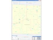 McDonough County, IL Wall Map Zip Code Basic Style 2022