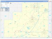 Medina County, OH Wall Map Zip Code Basic Style 2022