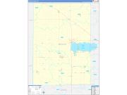 Mercer County, OH Wall Map Zip Code Basic Style 2022