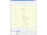 Miami County, OH Wall Map Zip Code Basic Style 2022