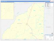 Mitchell County, GA Wall Map Zip Code Basic Style 2023