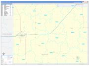 Mower County, MN Wall Map Zip Code Basic Style 2022