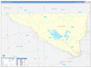 Nicollet County, MN Wall Map Zip Code Basic Style 2022
