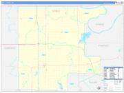 Noble County, OK Wall Map Zip Code Basic Style 2023