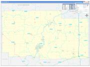Ogle County, IL Wall Map Zip Code Basic Style 2023