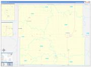 Page County, IA Wall Map Zip Code Basic Style 2022