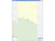 Perry County, MS Wall Map Zip Code Basic Style 2022
