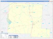 Pickaway County, OH Wall Map Zip Code Basic Style 2022