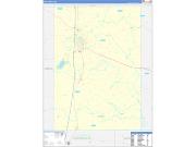 Pike County, MS Wall Map Zip Code Basic Style 2022