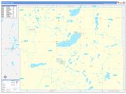 Pope County, MN Wall Map Zip Code Basic Style 2022