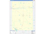 Preble County, OH Wall Map Zip Code Basic Style 2022