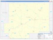 Putnam County, OH Wall Map Zip Code Basic Style 2022