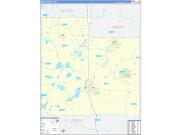 Rice County, MN Wall Map Zip Code Basic Style 2022
