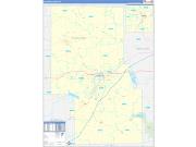Richland County, OH Wall Map Zip Code Basic Style 2022