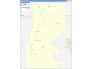 Sharkey County, MS Wall Map Zip Code Basic Style 2022