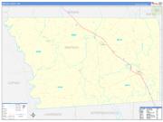 Simpson County, MS Wall Map Zip Code Basic Style 2022