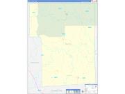 Smith County, MS Wall Map Zip Code Basic Style 2022