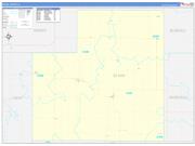 Stark County, IL Wall Map Zip Code Basic Style 2023