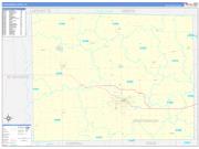 Stephenson County, IL Wall Map Zip Code Basic Style 2022