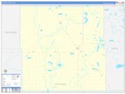 Stevens County, MN Wall Map Zip Code Basic Style 2022
