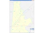 Sumter County, AL Wall Map Zip Code Basic Style 2022