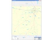 Taylor County, TX Wall Map Zip Code Basic Style 2022