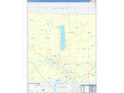 Trumbull County, OH Wall Map Zip Code Basic Style 2022