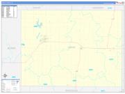 Union County, IA Wall Map Zip Code Basic Style 2022