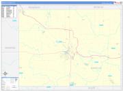 Wapello County, IA Wall Map Zip Code Basic Style 2022