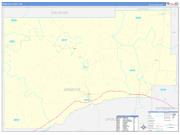 Webster County, MS Wall Map Zip Code Basic Style 2022