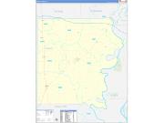 White County, IL Wall Map Zip Code Basic Style 2022