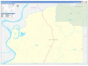 Wilkinson County, MS Wall Map Zip Code Basic Style 2022