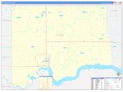 Williams County, ND Wall Map Zip Code Basic Style 2022
