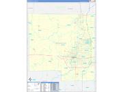 Winnebago County, IL Wall Map Zip Code Basic Style 2022