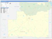 Winston County, MS Wall Map Zip Code Basic Style 2022