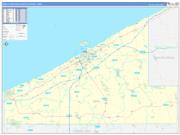 Erie Metro Area Wall Map Basic Style 2022